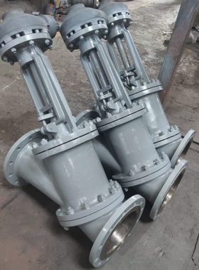 JS545Y伞齿轮Y型料浆阀 压锻造 耐磨 防温 电动气动料浆阀