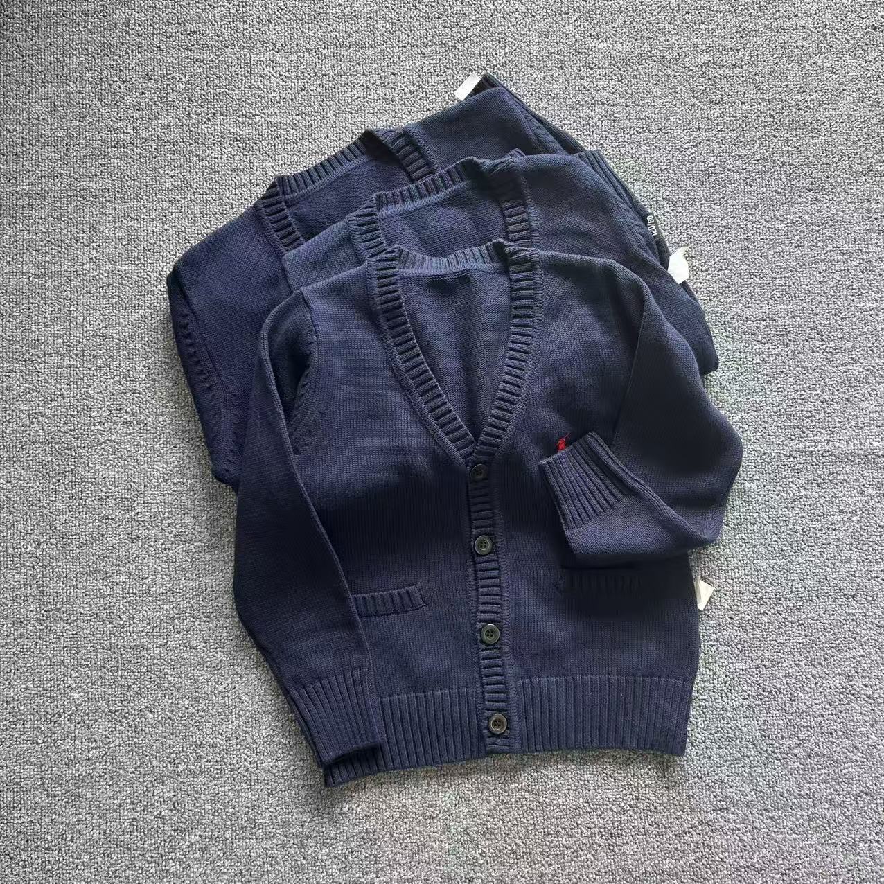 工厂捡漏 纯棉有质感儿童针织开衫外套 男女童毛衣外套毛线开衫