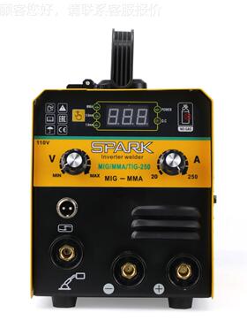 跨境搜SPAR焊K出口M焊IGMIG250250无气二保电焊机家用0气保11V两