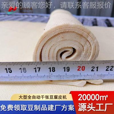 豆品腐皮机生 大型PWH自动千张百叶机干豆腐加工设产备 线豆制机