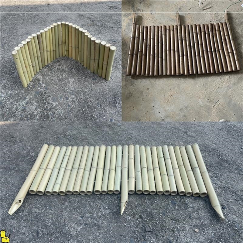 防腐矮篱笆花园插地围栏菜地草坪庭院装饰竹子护栏围墙竹栅栏