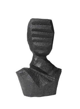 简约现代轻奢售楼处软装饰品展厅样板H房间家居创意玄关柜人物摆