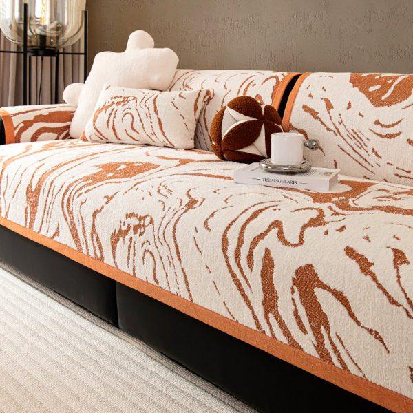 2024新款四季通用轻奢高级感皮沙发垫盖布巾套罩防滑中古风坐垫子,居家布艺,沙发垫,淘宝优惠券,粉丝福利购,淘宝优惠卷