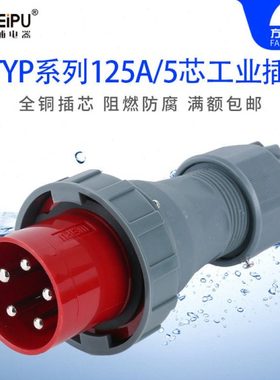 威浦TYP975 工业插头 插座 连接器 125A5芯 IP67 380V WEIPU 防水