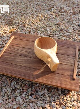 TNR 户外露营迷你小折叠桌超轻收纳便携小茶几徒步钓鱼实木小桌子