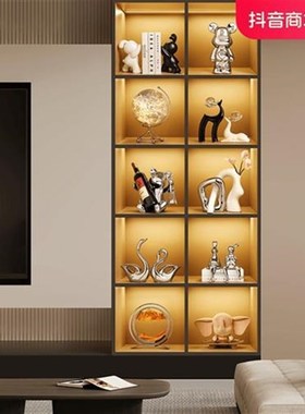 豪华别墅客厅酒柜陶瓷高档家居电视柜工艺品摆设酒柜套装