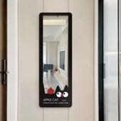 创意壁挂式 全身镜落地镜家用贴墙穿衣镜女生卧室试衣镜子挂墙高级