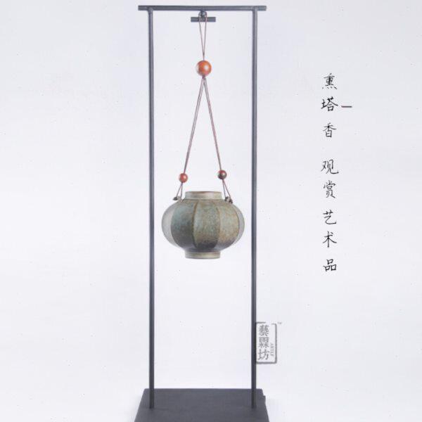 家居摆设 陶瓷工艺品 流烟炉 塔香炉 复古灯笼