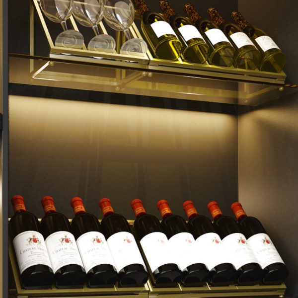 家用红酒架子斜放葡萄酒展示托架酒柜内部吧台摆件轻奢铁艺置物架