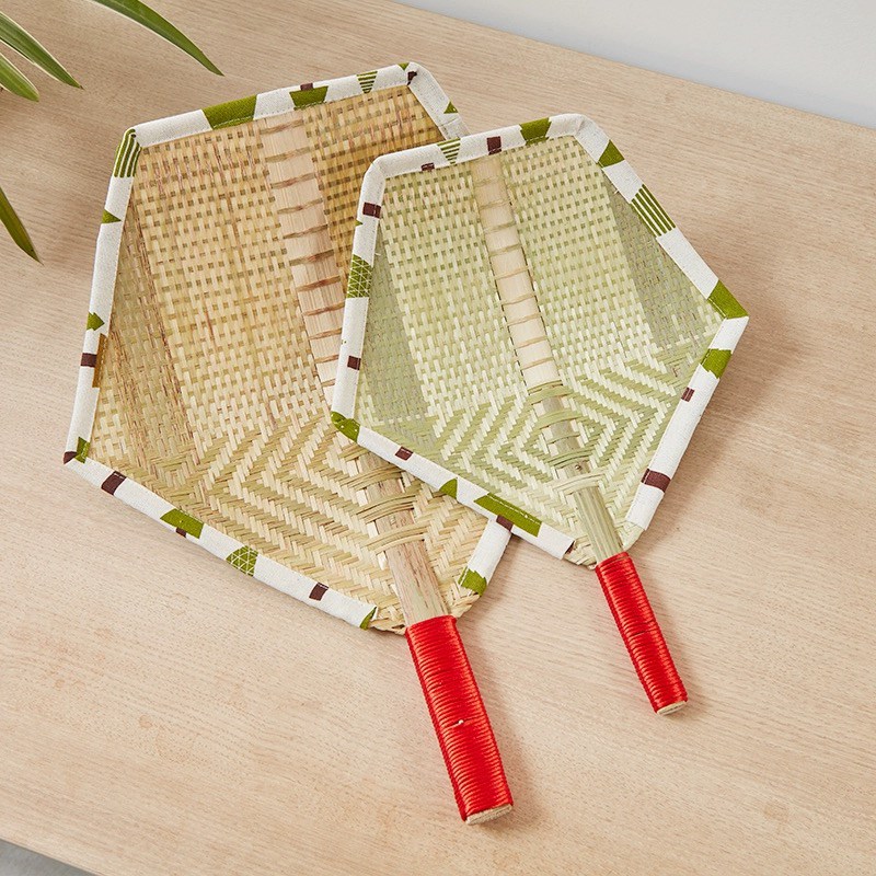 手工竹编扇子全竹扇老式大蒲扇编织竹子团M扇夏季扇纳凉古风手摇