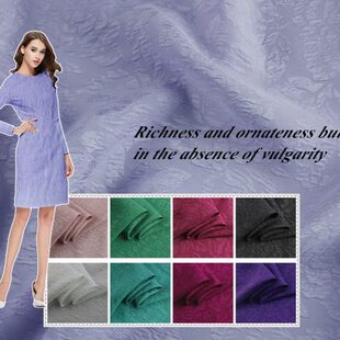 真丝冠乐绉真丝面料古典型超级抗皱布料春夏小重磅真丝布料桑蚕丝