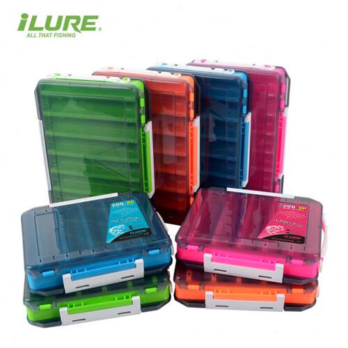 路亚饵盒双面木虾盒 路亚饵收纳工具盒 淡水海钓渔具用品垂钓装备