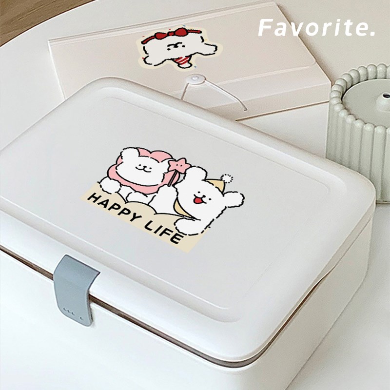 魔法小狗证件收纳盒高档精致重要C文件收纳包家庭户口本收纳箱