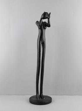 北欧创意抽象艺术人物雕塑树脂摆件客厅卧室玄关酒店软装家居饰品