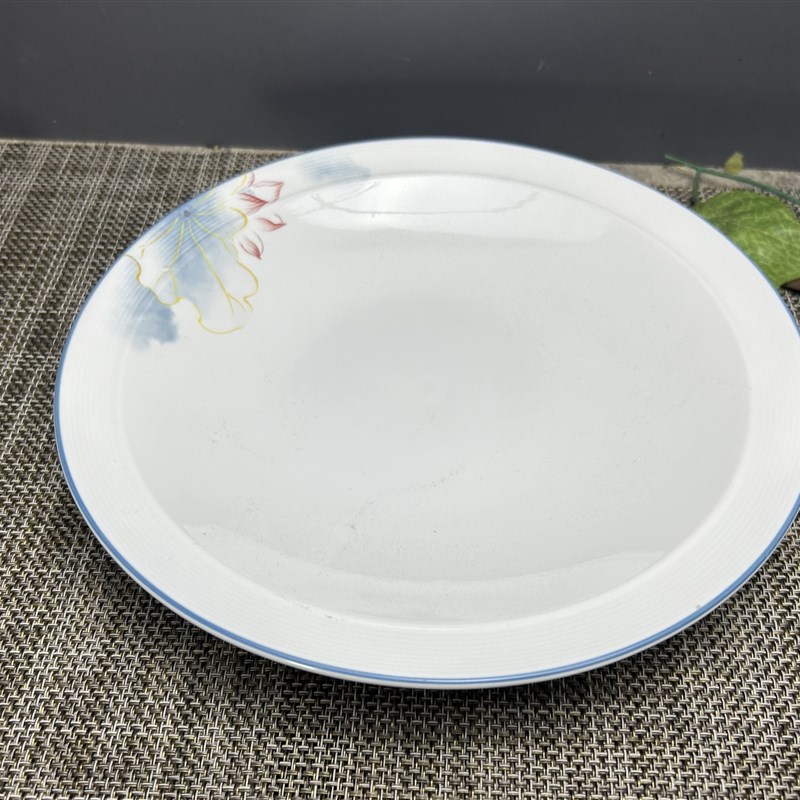 酒店陶瓷汤盘餐饭店厅大号t汤盆深盘圆盘烧菜盘剁椒鱼头盘盘子餐