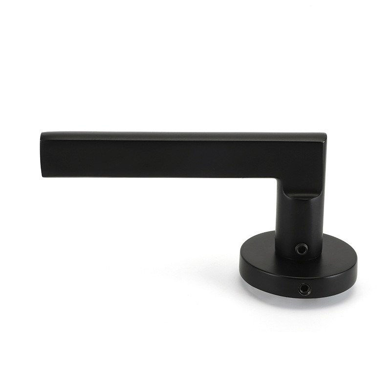 LT52-L0h02简约铝执手门锁工程室内门锁黑色执手锁门锁静音锁门把