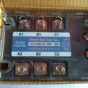 YLD D66120 全新正品 120A 三相固态继电器 660V 直流 粤利德