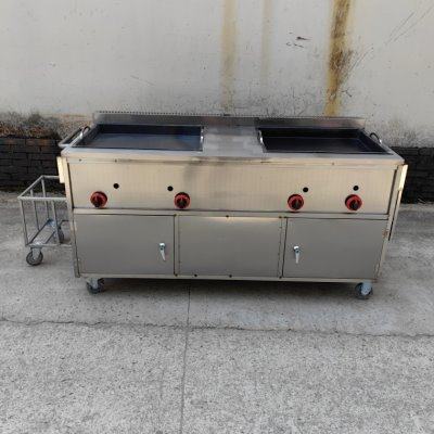 铁板烧商用摆摊车臭豆腐烤肠炸串多功能商用流动夜市熟食炸串串香