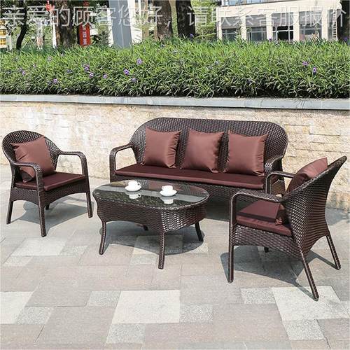 户外室藤编沙发定制酒店民宿外阳台藤沙发水双22-8-15人位露天防