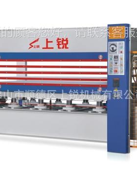 V涂胶木工木板贴家具板件皮四层四油缸双面380热压MH3848机H848