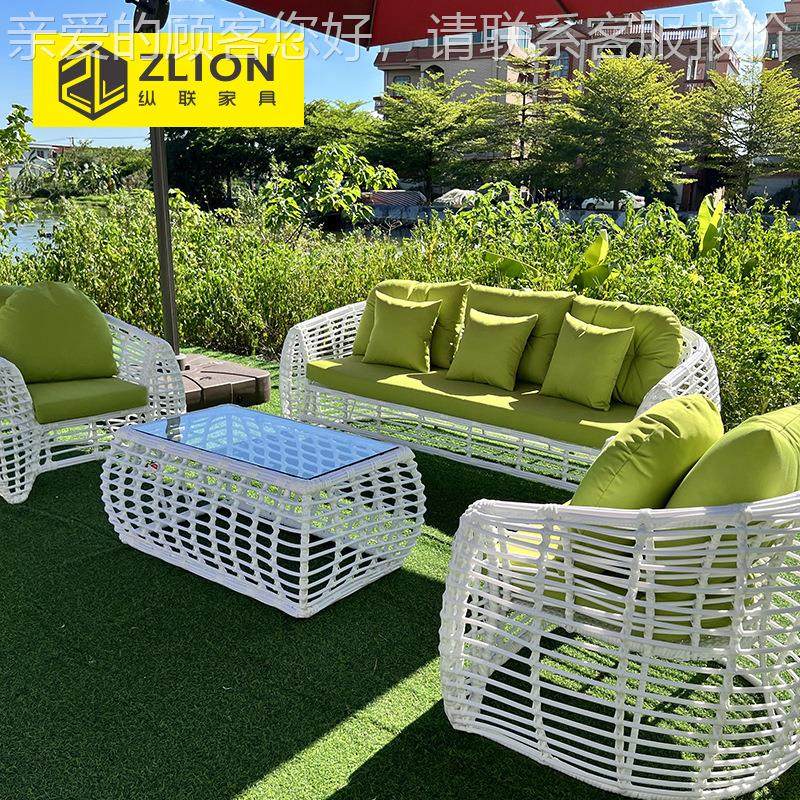 户外68绳编人沙发花园庭院阳台露天发室防水单沙茶几组合外藤编家,住宅家具,户外沙发,淘宝优惠券,粉丝福利购,淘宝优惠卷