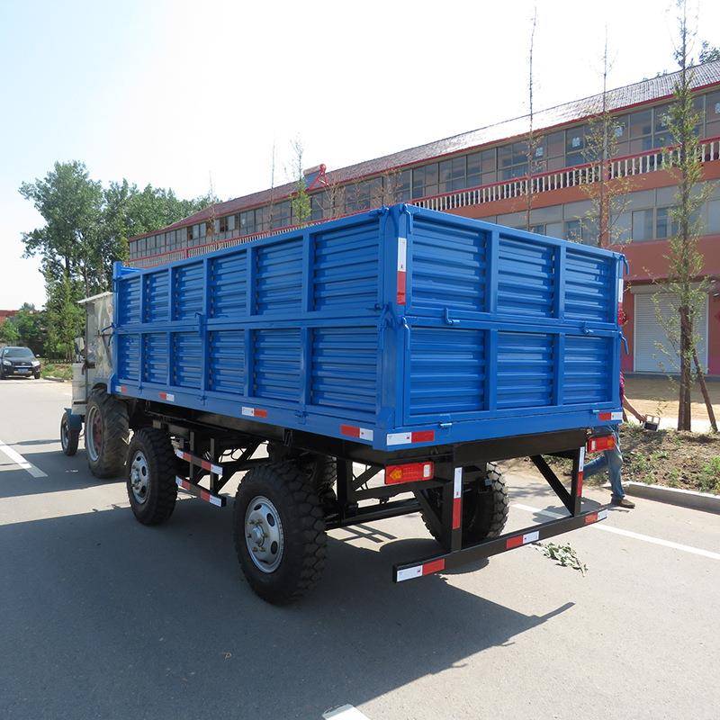 15吨拖拉机拖车厢式牵引挂车厂家供应农用自卸汽车厢式牵四轮