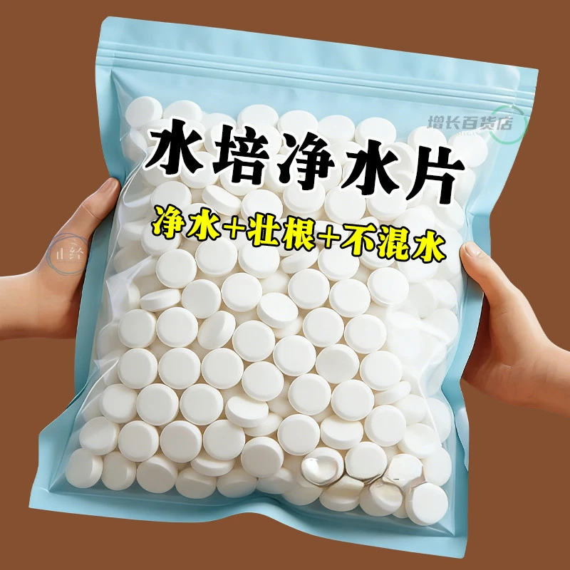 植物保鲜碗莲水培植物专用净水片营养净水保鲜剂富贵土壤渗透剂