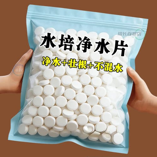 水培水变浑，净水片来清澈水质