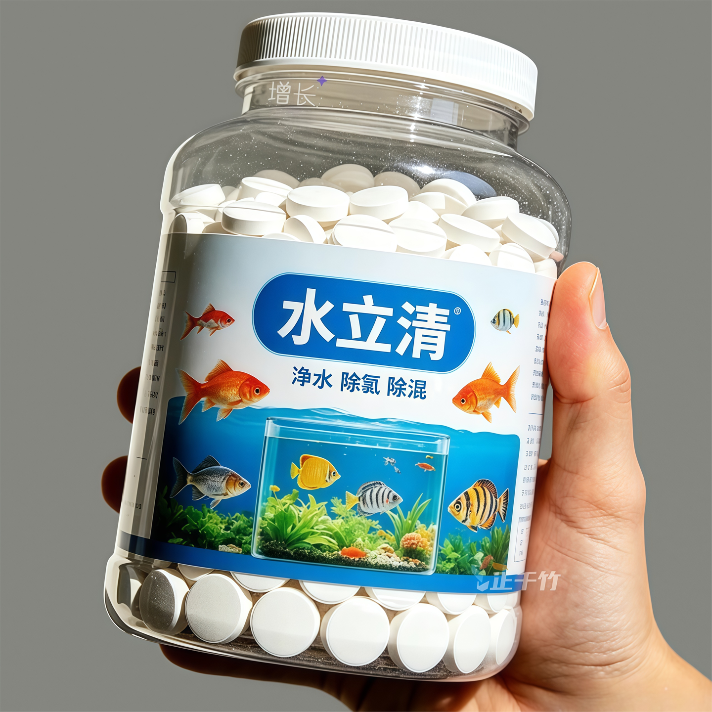 水立清鱼缸净水片鱼缸水净化片去绿水黄水浑水特清水质清澈一片清