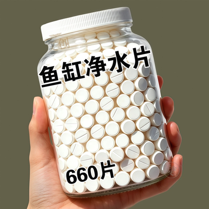 鱼缸净水片净化水质澄清清澈除臭去腥水族箱鱼池清水养鱼鱼缸专用