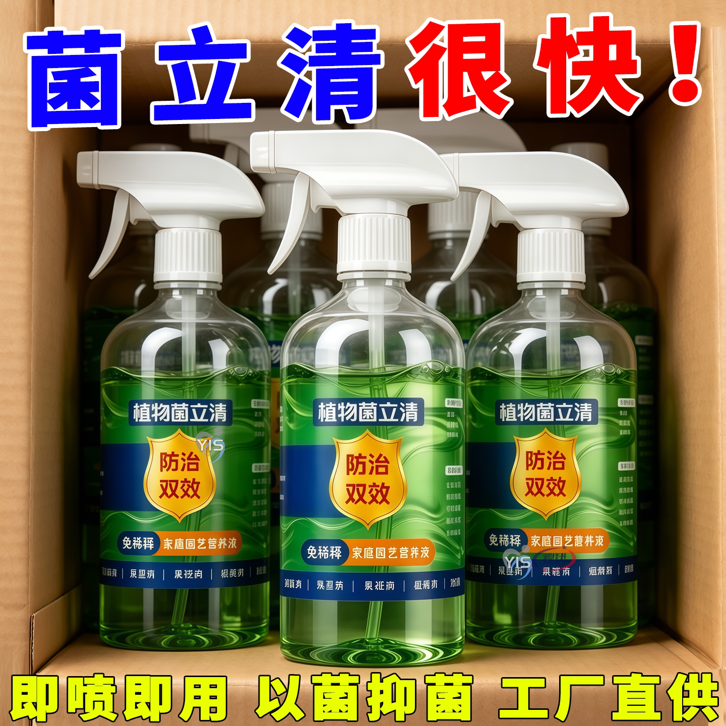 【即用即喷】养花菌立清以菌抑菌
