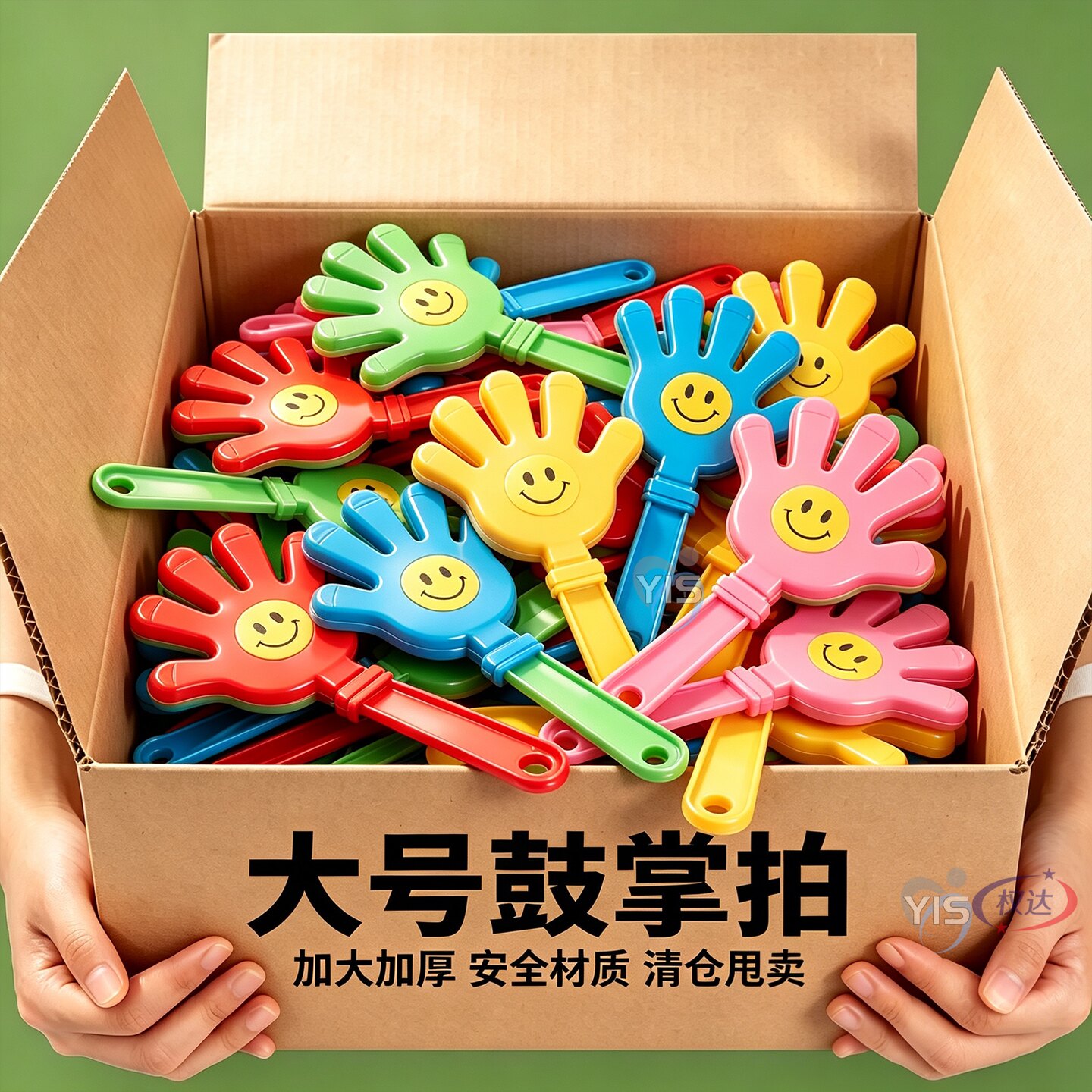 网红大号卡通笑脸手拍鼓掌节日庆祝手拍玩具助威加油打气拍手器