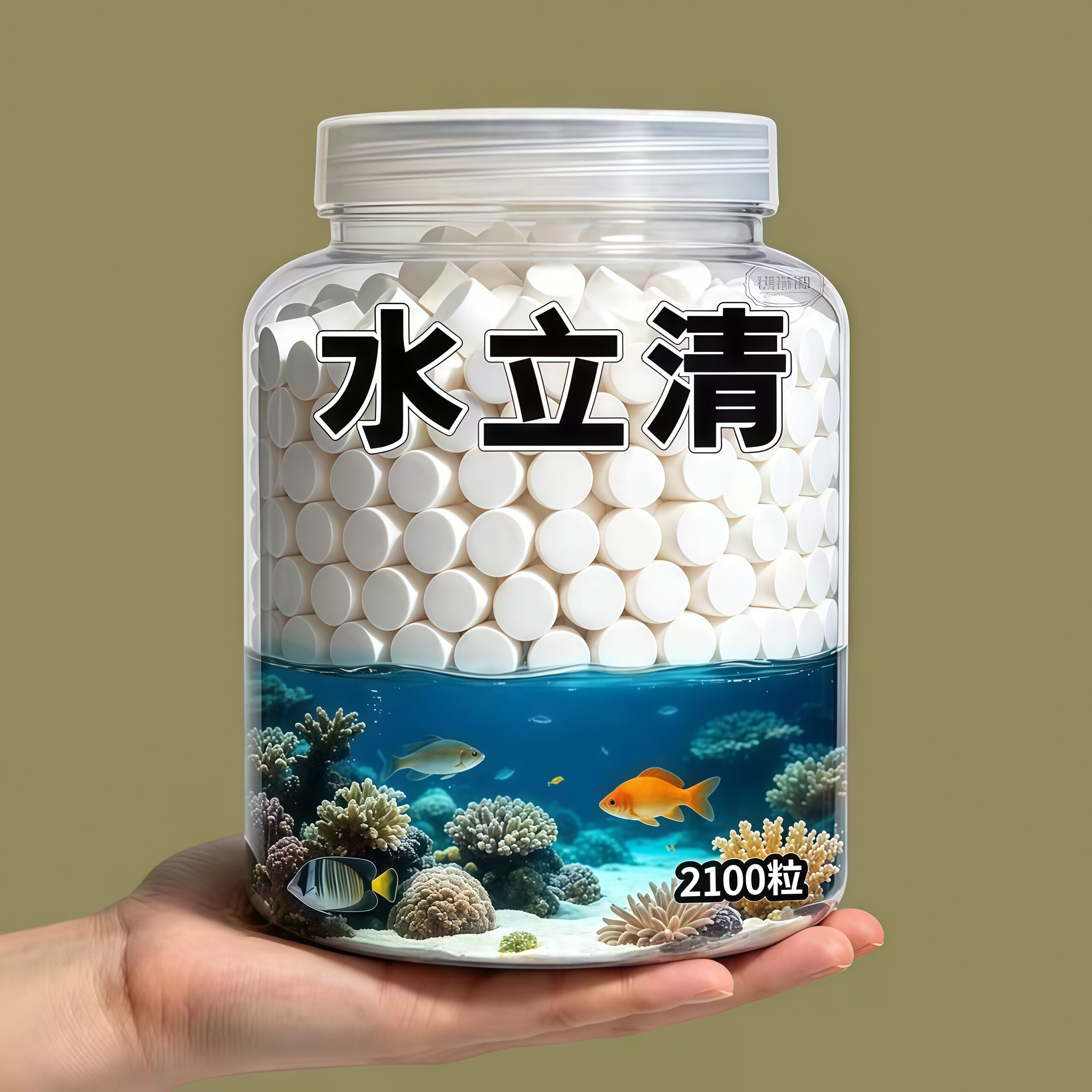 鱼缸水立清片澄清澈净水剂净化水质除臭去腥去绿去黄硝化细菌净水