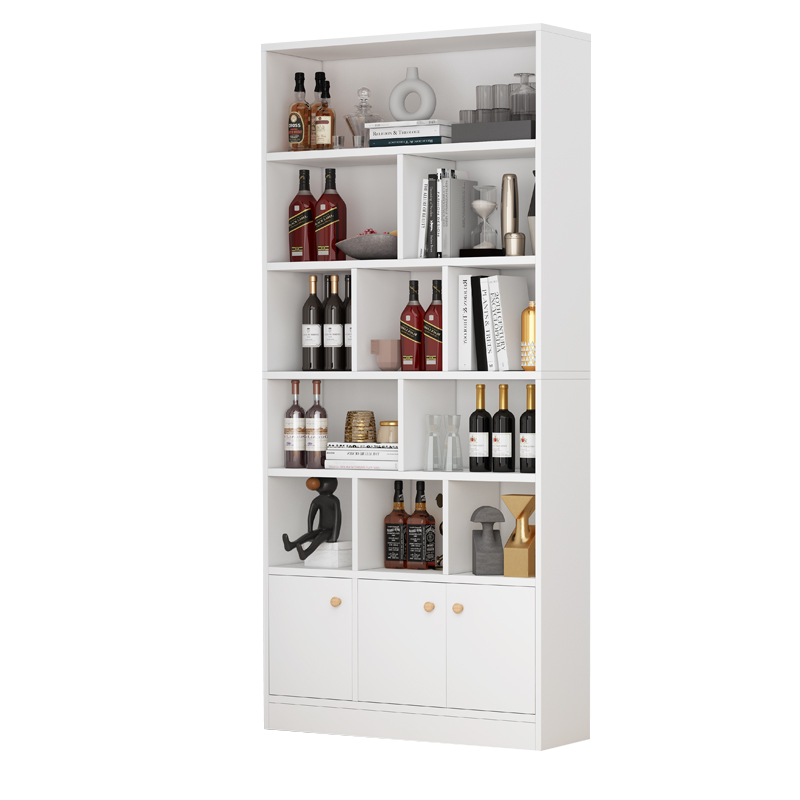 书柜自由组合家用隔m断置物架简易杂物收纳柜经济型落地小书架带