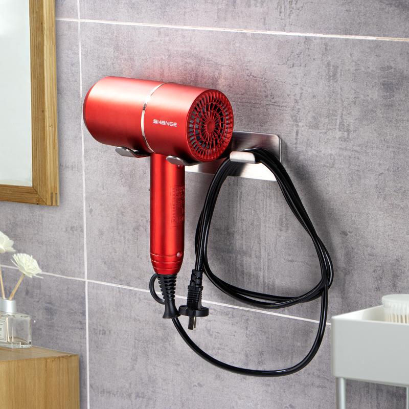 吹风机架不锈钢壁挂式浴室置物架卫生间收纳风筒架电Y吹风支架子