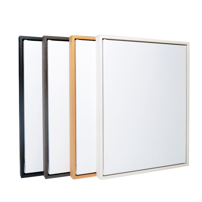 实木油画框d 免装裱油画布带油画框亚麻装饰画内框 丙烯 定做L型