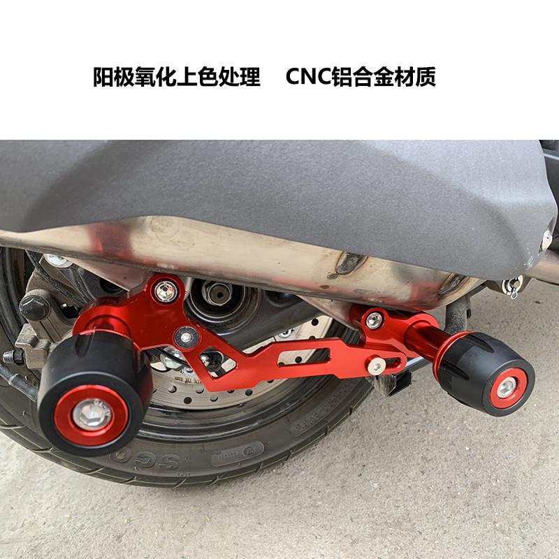 适用赛科龙RT3C/RT3踏板车改装排气管防摔棒胶 睿途T250加强保护