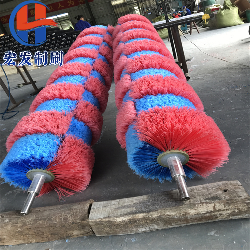 洗车机毛刷d辊轮毂刷卧式全自动开花丝高低毛洗毛刷滚洗车房通道