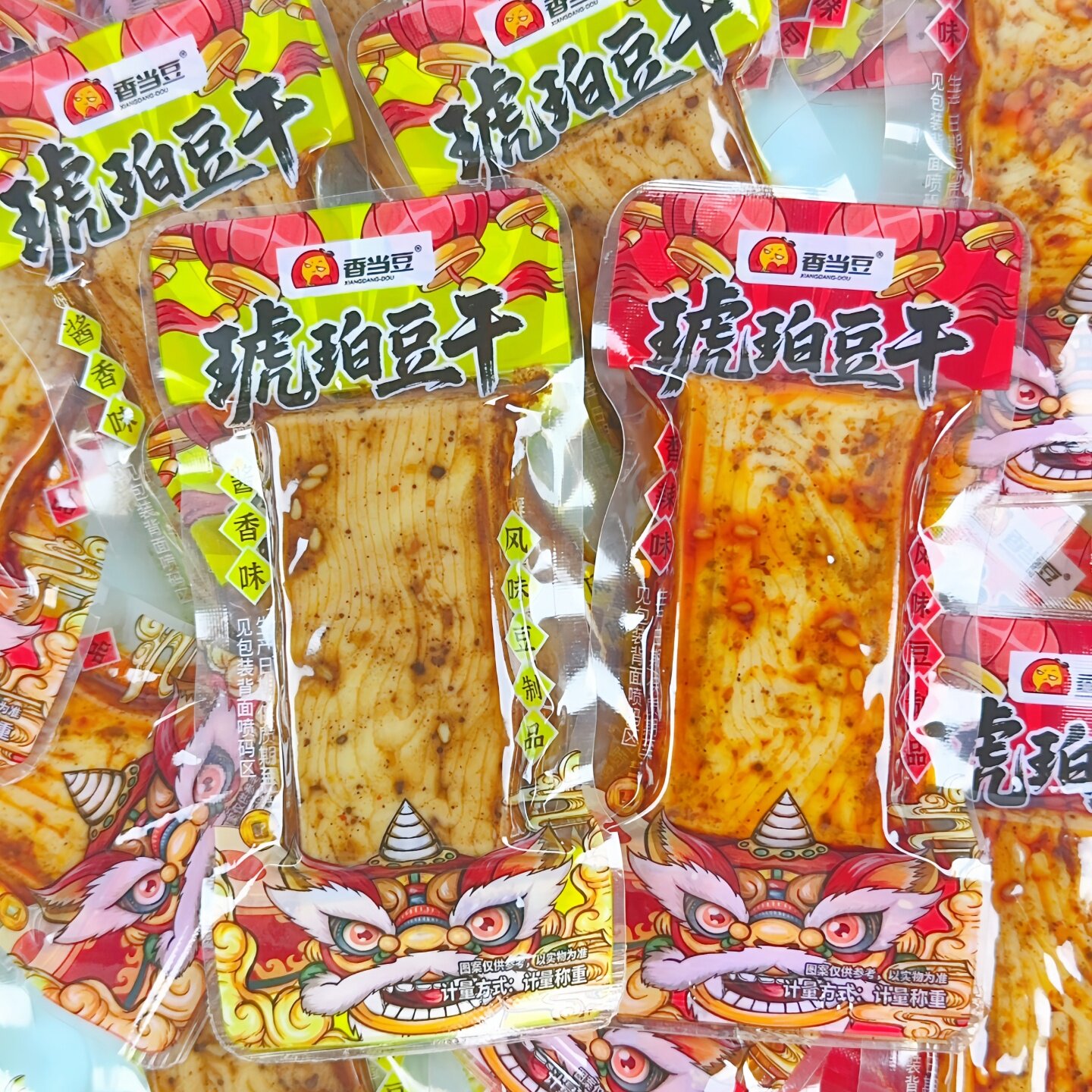 香当豆琥珀豆干酱香香辣味豆腐干小包装休闲零食小吃辣味豆制品
