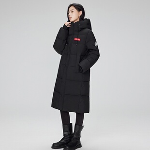 2025年新款冬季过膝中长款连帽棉服男女宽松加厚保暖情侣棉衣外套