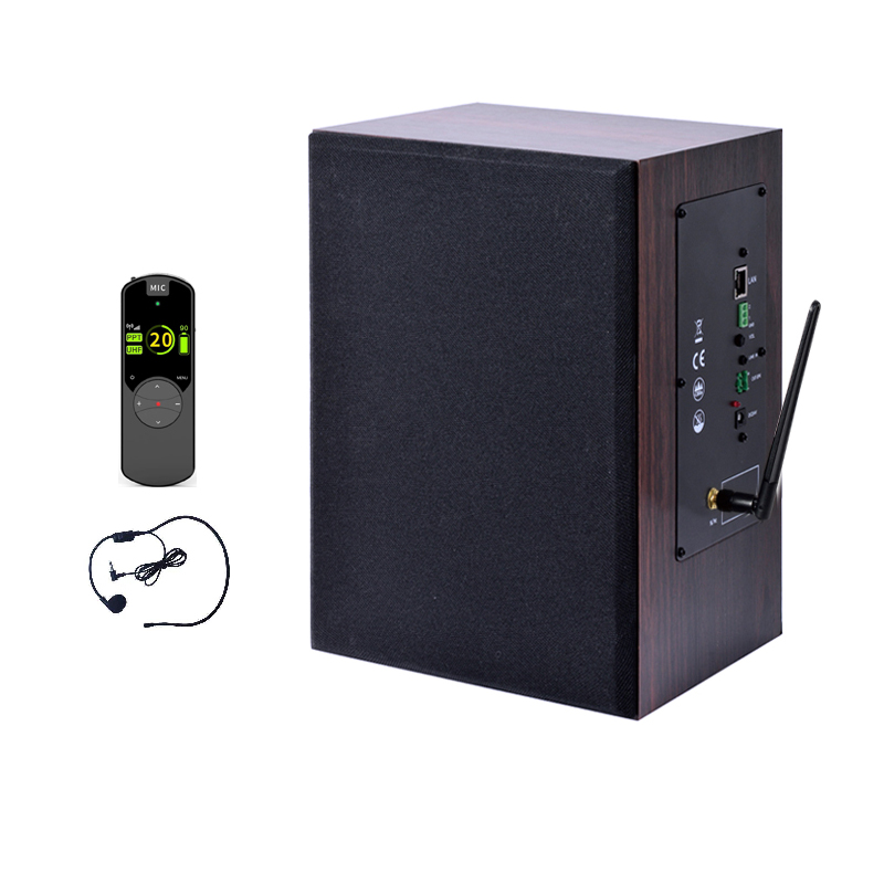 IP网络壁挂教学教室音箱2.4G无线话筒教师讲课扩音器有源蓝牙音响