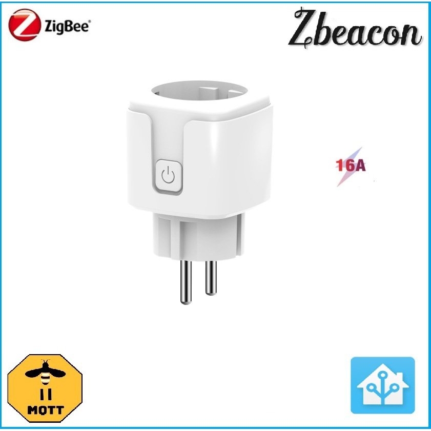 Zigbee,3.0欧法规16A,20A计量插Tasmota Wifi,座支持ZHA,Z2M插头