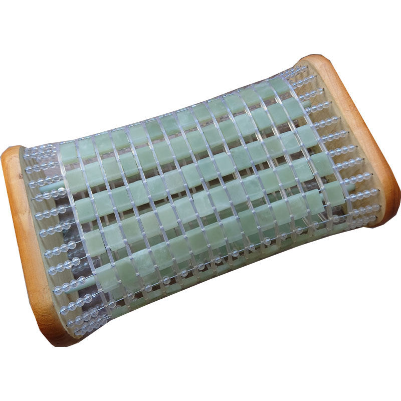 玉石枕头天然特价空心枕岫玉护颈保健凉枕冰凉降温单人汗蒸钢丝绳