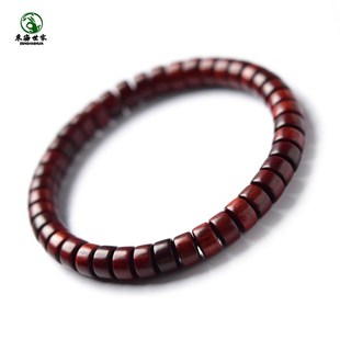 小叶紫檀手串药片珠男士文玩散珠天珠猛犸扎基拉姆配饰檀木手链女