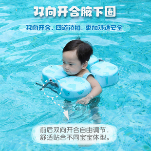 水之梦婴儿游泳圈宝宝3个月-3岁儿童泳圈腋下圈新生儿救生圈脖圈