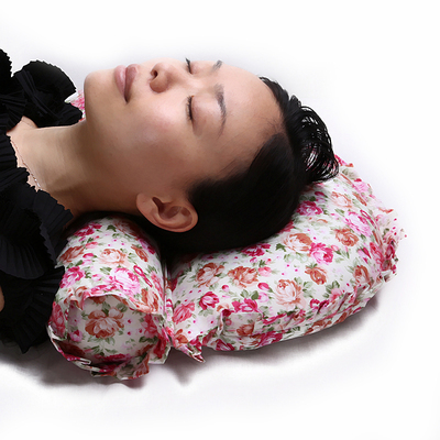 圆形颈椎枕睡觉专用修复脊椎曲度变直矫正决明子突出糖果护颈枕头