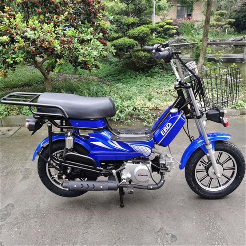 燃油四冲程100循环四q挡70迷你车轻便摩托车小型美团外卖钓鱼代步