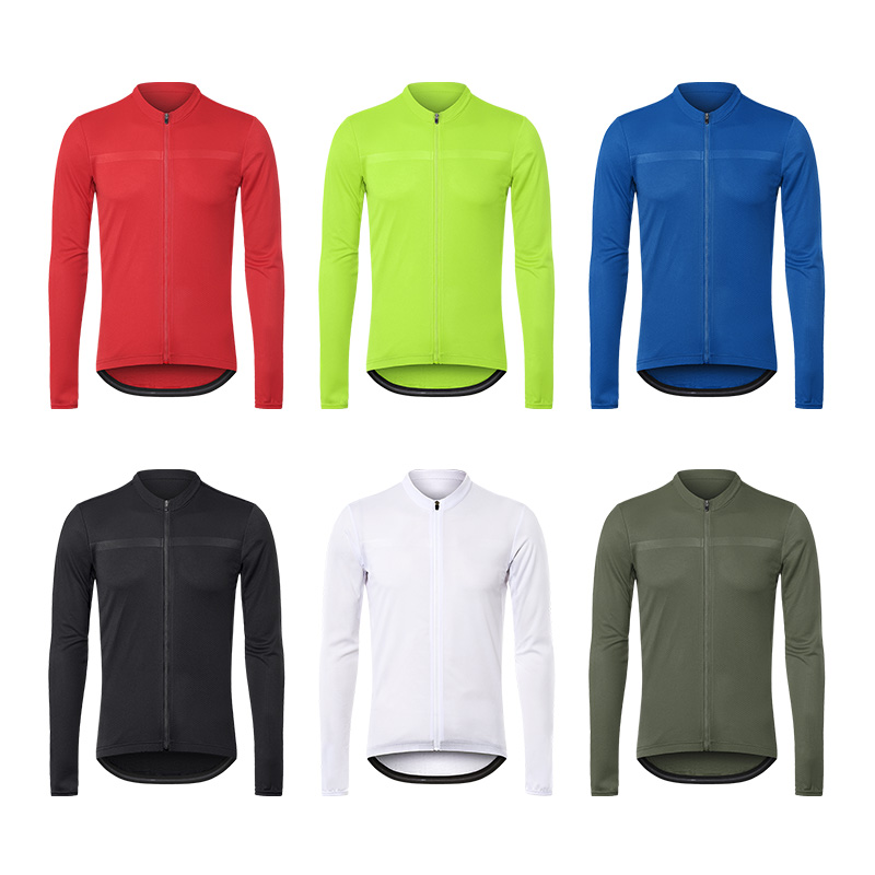 23款骑行服男自行车春夏季长袖速干透气公路车骑行上衣山地车衣服