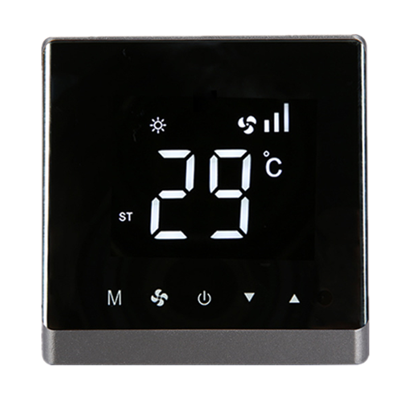 中央空调温控器液晶三速开关风机盘管触摸控制面板水冷空调线控器