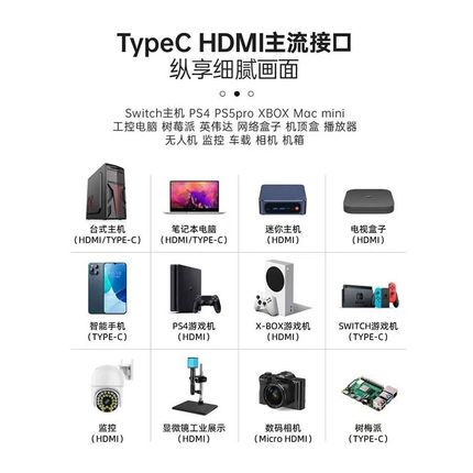 9.7寸iPad3/4改装便携显示器2K电脑扩展副屏高清触摸显示屏一线通